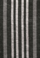 Vichy Geometric Striped Machine-Washable Area Rug, Black/Ivory, 8x10
