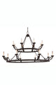 Elegant Lighting Charleston Collection Pendant, Vintage Bronze
