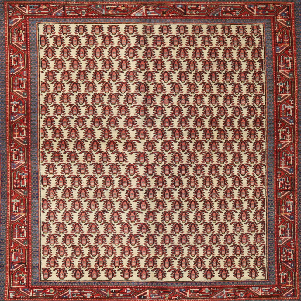 Ahgly Company Indoor Square Traditional Area Rugs, 5' Square