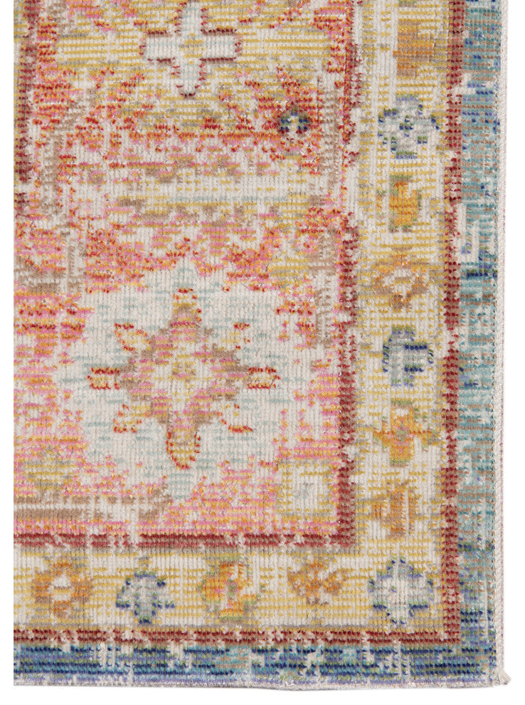 Century Reuda Area Rug, Blue, 9' x 13', Bordered