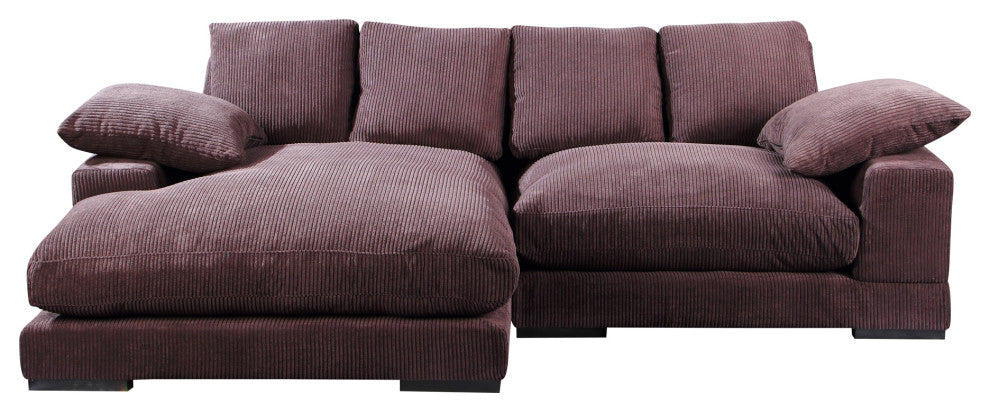 First of A Kind Plunge Sectional Dark Brown