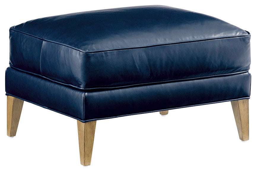 Coconut Grove Leather Ottoman