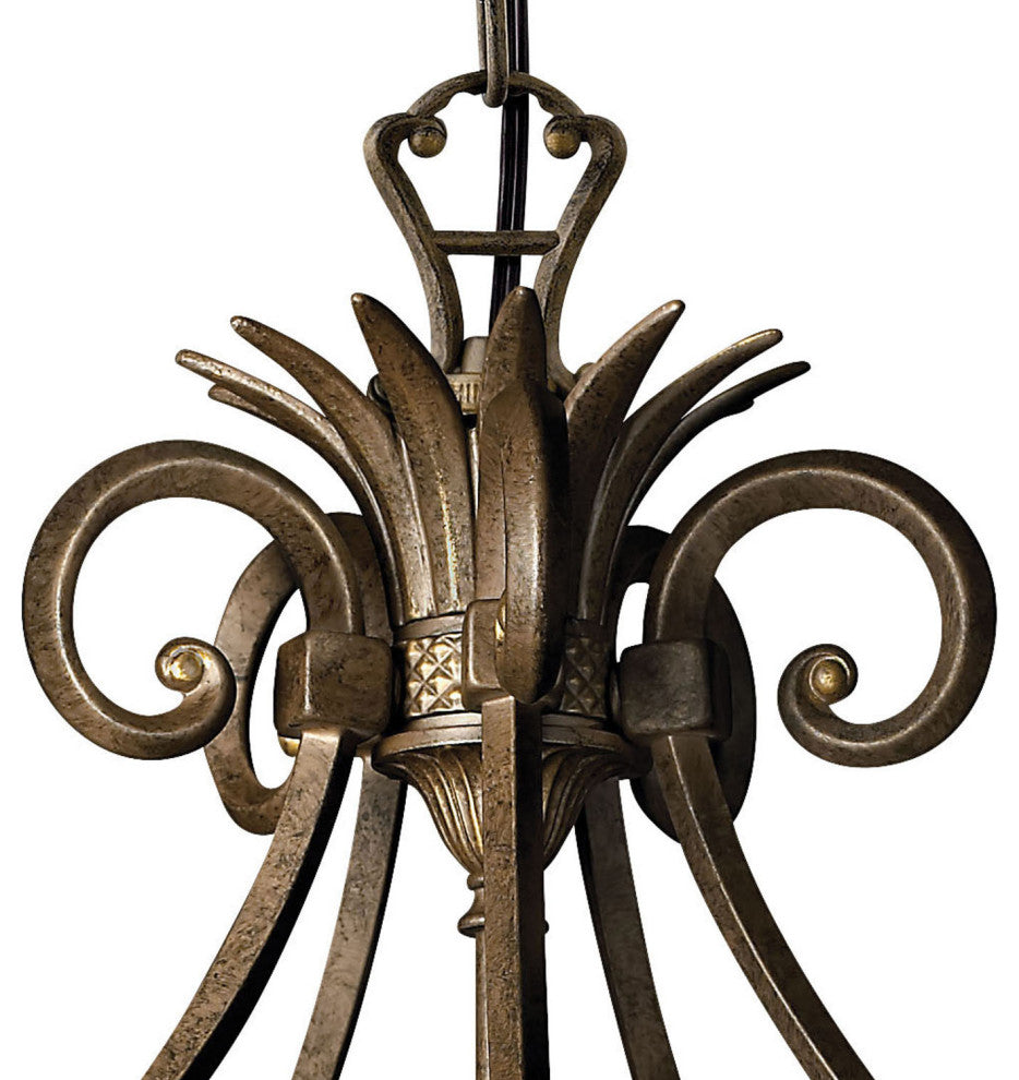 Hinkley Lighting H4885 Plantation 5 Light 1 Tier Chandelier - Pearl Bronze