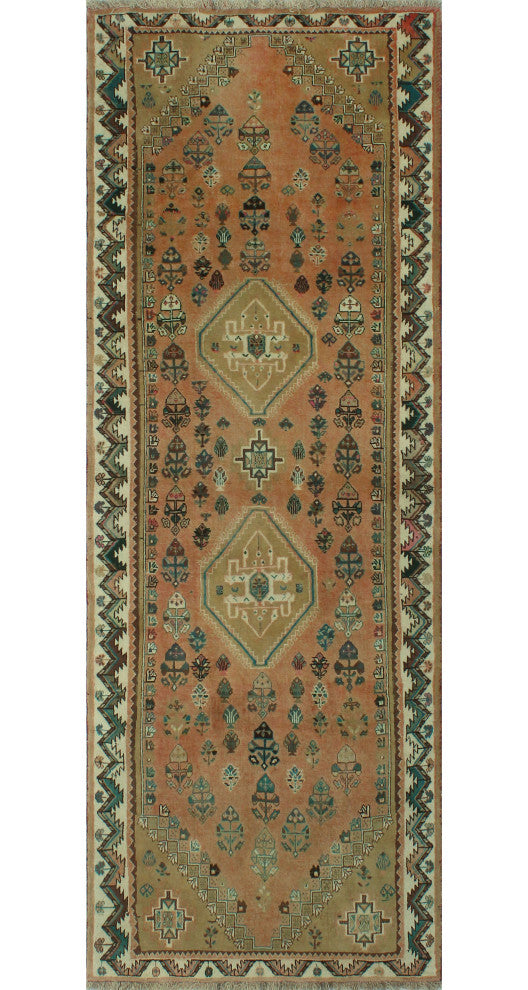 Semi-Antique Borzoo Rust Rug