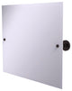 Frameless Landscape Beveled Edge Tilt Mirror, Antique Bronze