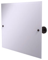 Frameless Landscape Beveled Edge Tilt Mirror, Antique Bronze