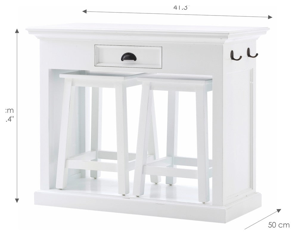 Halifax Kitchen Table Set With Stools and Cushions