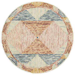 Loloi II Spectrum Ivory/Multi, Ivory/Multi, 3'-0" X 3'-0" Round