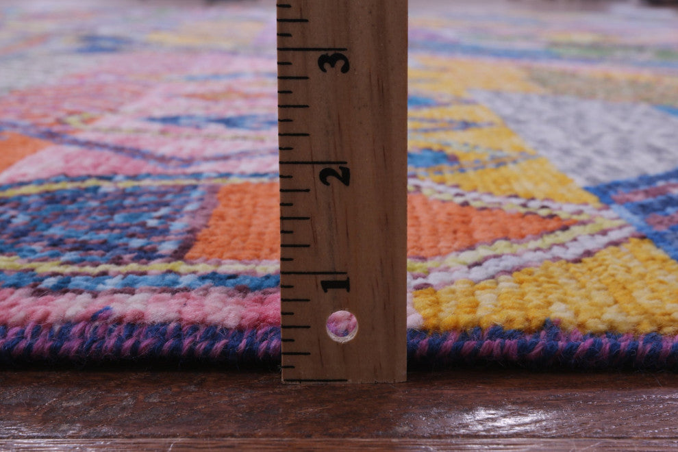 9' 1" X 11' 10" Moroccan Handmade Wool Rug - Q14800