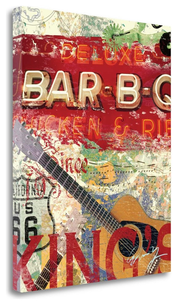 "Deluxe Barbq" By Eric Yang, Giclee Print on Gallery Wrap Canvas, Ready to Hang
