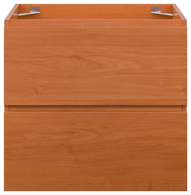 Scenic 24" Wall-Mount Bathroom Vanity Cabinet, Cherry Walnut