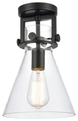 Innovations Newton Cone 1 8" Flush Mount Matte Black