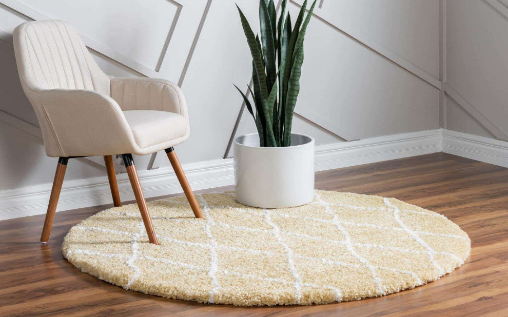 Shag Moroccan Shag 4'x6' Rectangle Saffron Area Rug