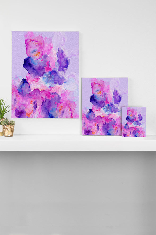 Deny Designs Viviana Gonzalez Watercolor Love 1 Art Canvas