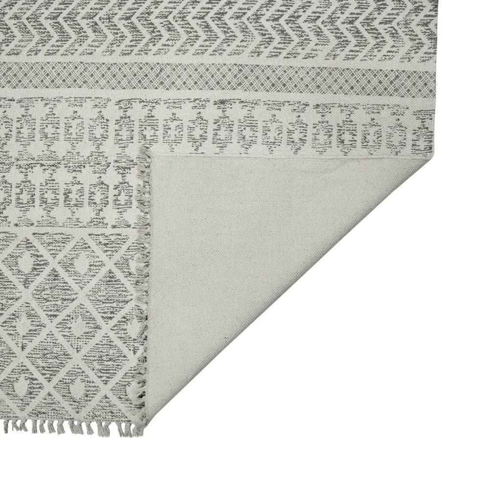 DUNE Denevie Area Rug, Gray, 5' x 7'6", Geometric