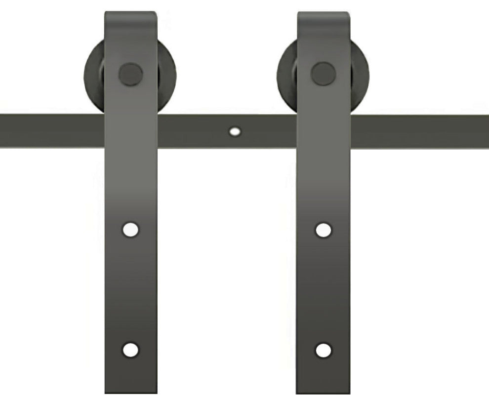 Barn Door Hardware Black 48" for 24" door