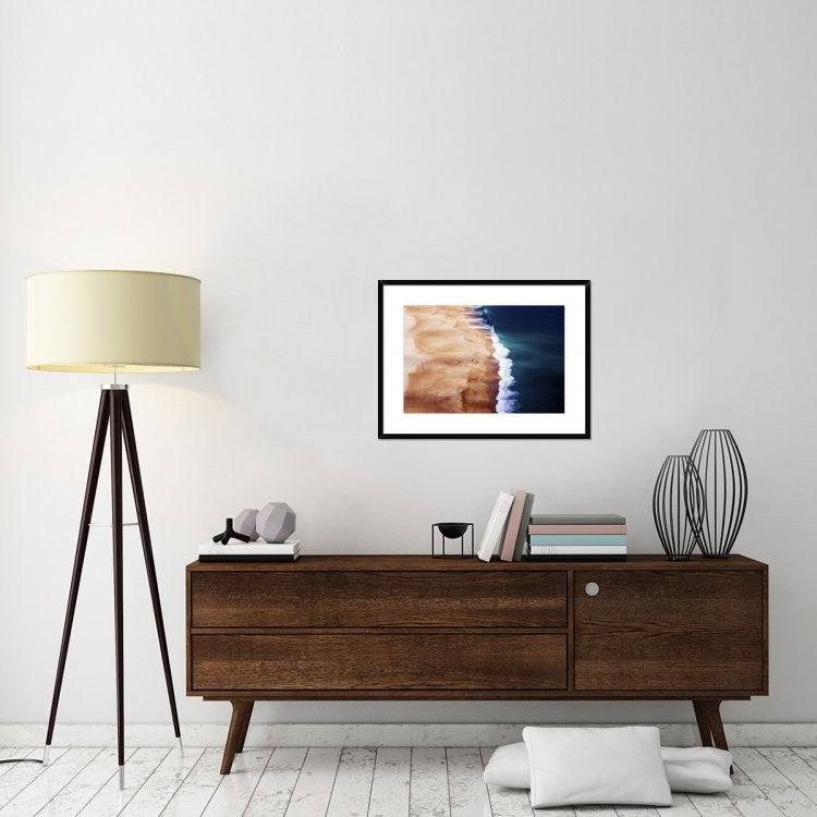 "Silver Coast" Framed Digital Print by Cbomersphotography, 32x24"