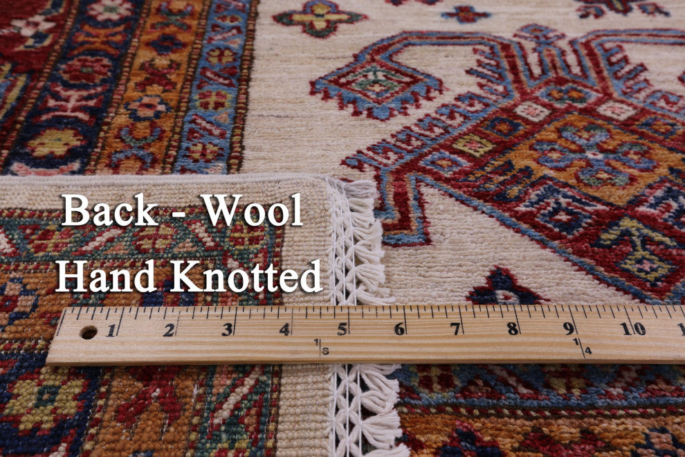 Geometric Super Kazak Handmade Rug 7' 10" X 9' 11" Q11224
