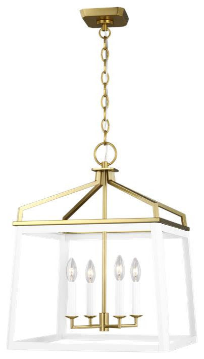 Generation Lighting, CC1554MWTBBS, Large Lantern, Matte White