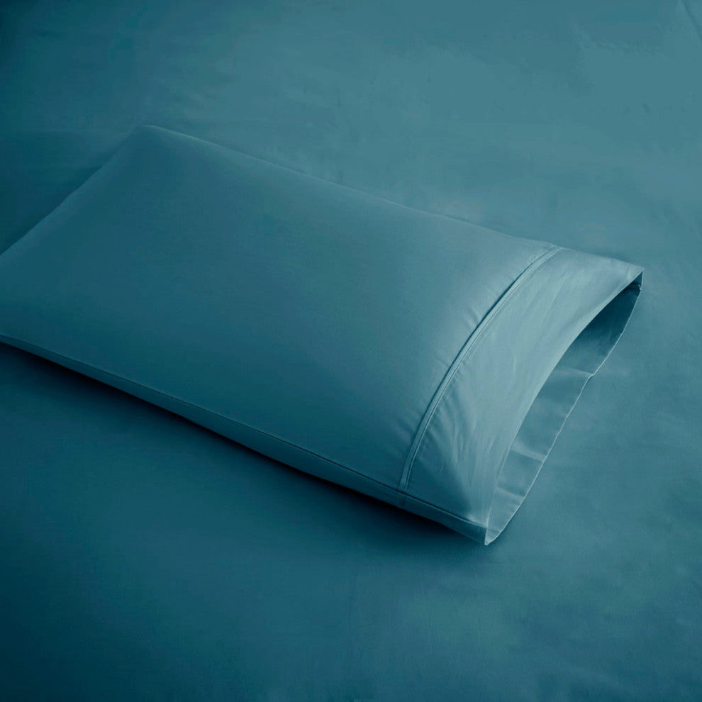 Beautyrest 600 Thread Count Cooling 4-Piece Sheet Set, Teal, Cal King