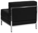 Modern Black Leather Middle Chair