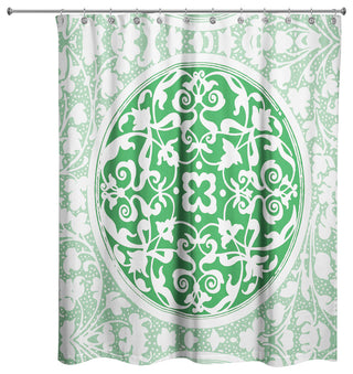 Green Irish Medallion Shower Curtain
