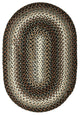 Homespice Midnight Moon Indoor/Outdoor Braided Rug, Grey, 5'x8', Oval