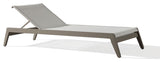 Graphite Aluminum Frame Sun Lounger, Andrew Martin Harlyn