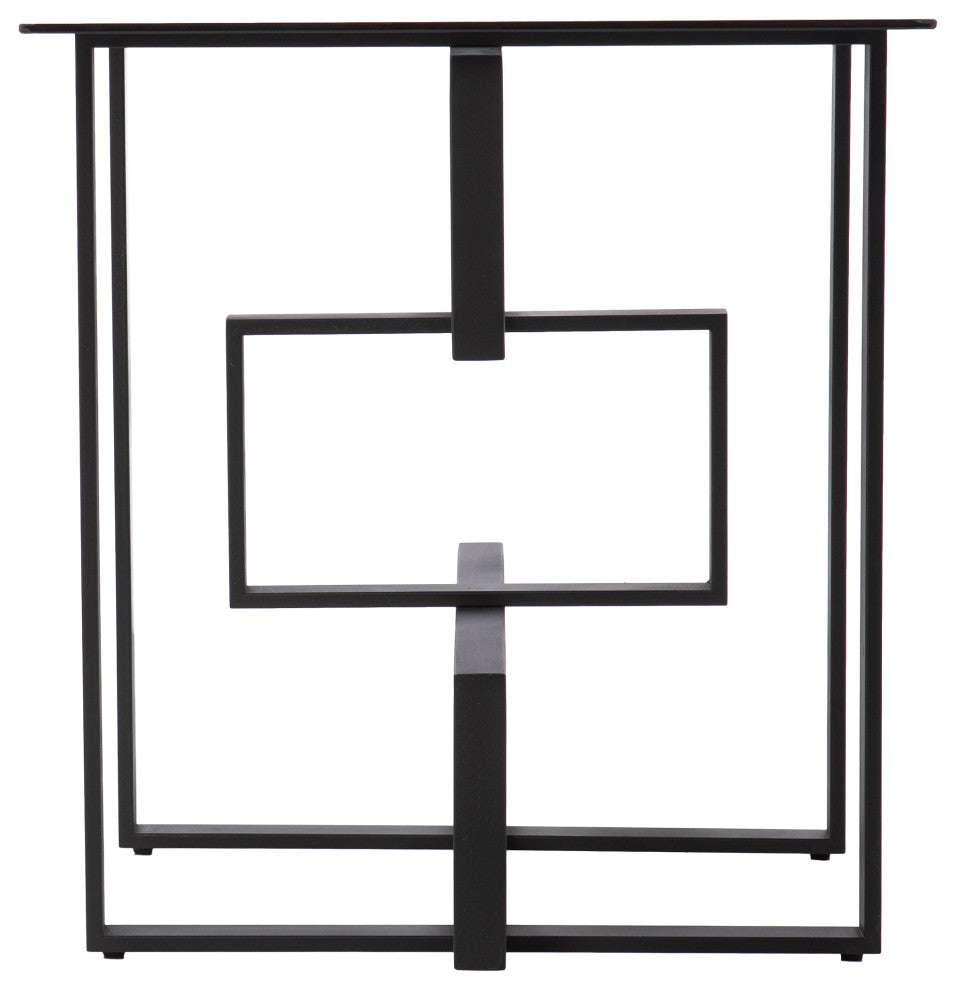 Thetford Glass-Top Accent Table