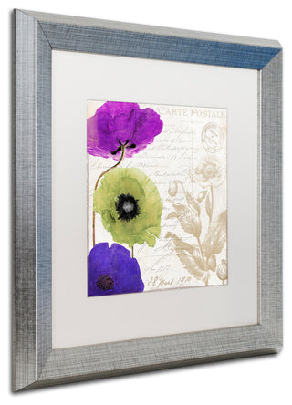 Color Bakery 'Love Notes II' Matted Framed Art, Silver Frame, White Mat, 16x16