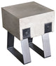 Modern Concrete And Black Stool
