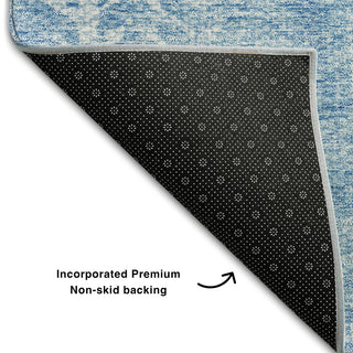 Premium Machine Washable Mayfield AMF694 Sky 8' x 10' Rug