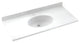 Swan Chesapeake Solid Surface Bathroom Vanity Top, White