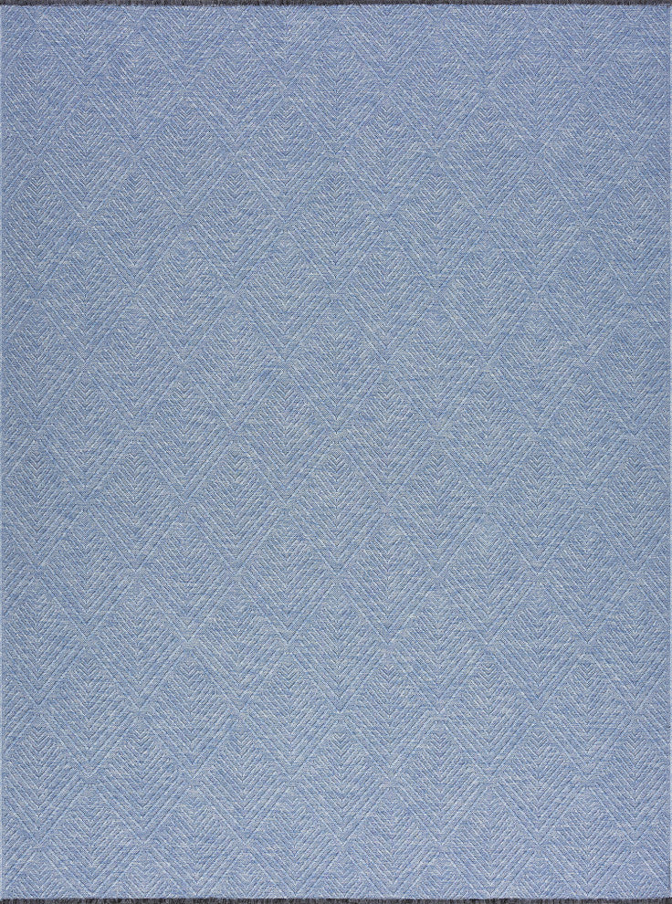 Alice Transitional Diamond Blue Azure Blue Indoor Rectangle Area Rug 8x10