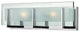 Hinkley Latitude Small Two Light Vanity, Chrome
