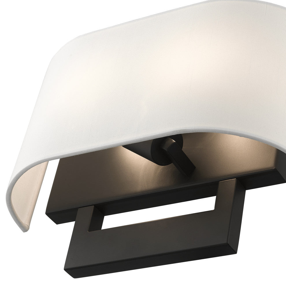 Livex Lighting Wall Sconces 2-Light Black Medium Sconce