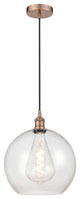 Innovations 616-1P-AC-G124-12 1-Light Mini Pendant, Antique Copper