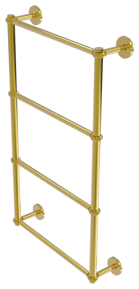 Prestige Skyline 4 Tier 30" Ladder Towel Bar, Twisted Detail, Polished Brass