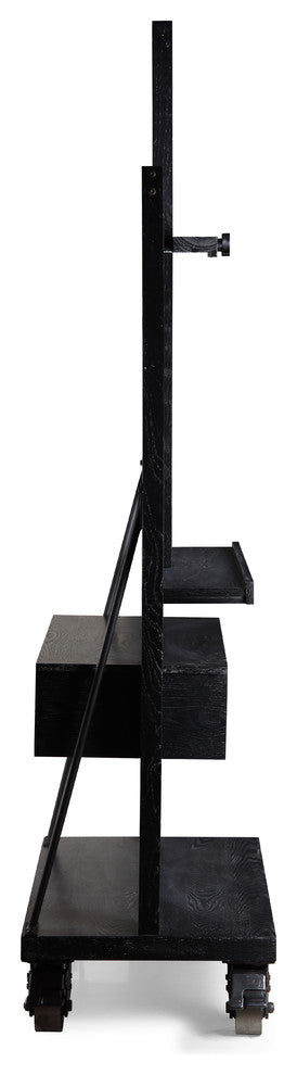 Posh Pollen Cullen Entertainment TV Media Stand, Black