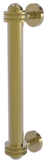 Allied Brass 8" Door Pull With Dotted Accents, Unlacquered Brass