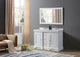 48" Kingswood Double Exclusive Bath Vanity, White and Mirror