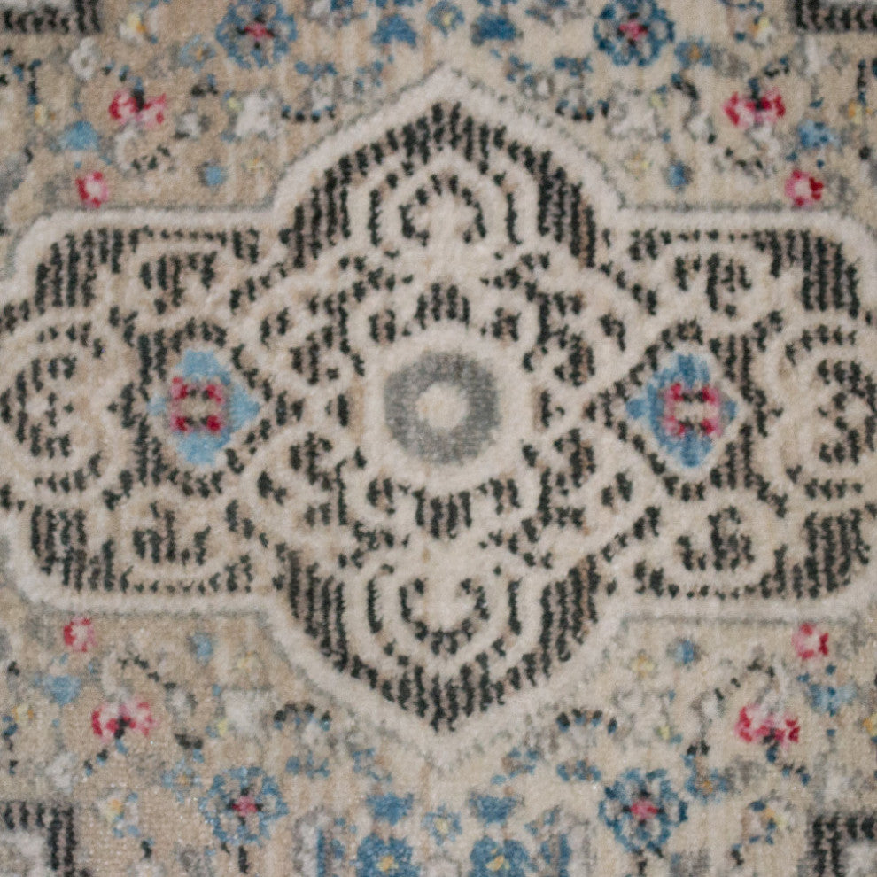 Machine Made Polyester Durable Indoor Outdoor Washable Oriental Pattern Footmat