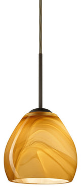 Bolla 1 Light Pendant Lighting , Bronze
