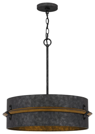 Lariat Three Light Pendant, Old Black Finish