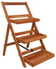 Vidaxl 3-Tier Plant Stand 19.7"x24.8"x31.5" Solid Acacia Wood
