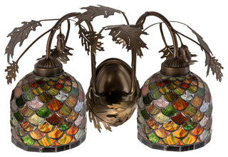 18W Oak Leaf & Acorn 2 LT Wall Sconce