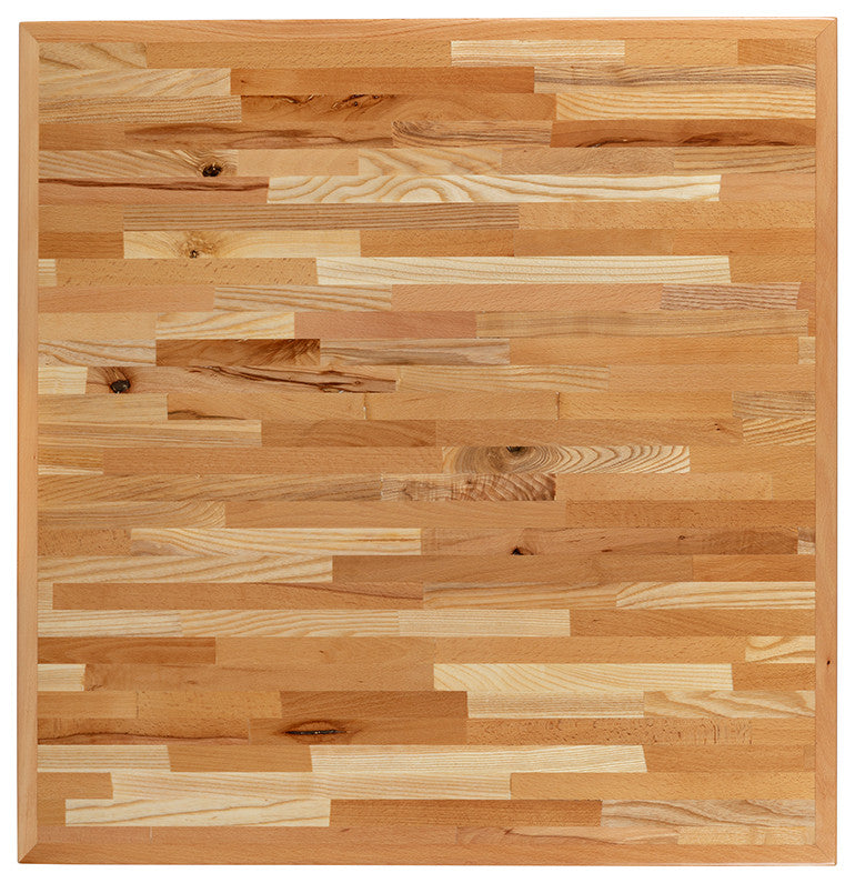 Square Butcher Block Style Table Top, 30"