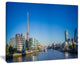 "London Panoramic Shot" Cityscape Canvas Photo Print, 20"x12"