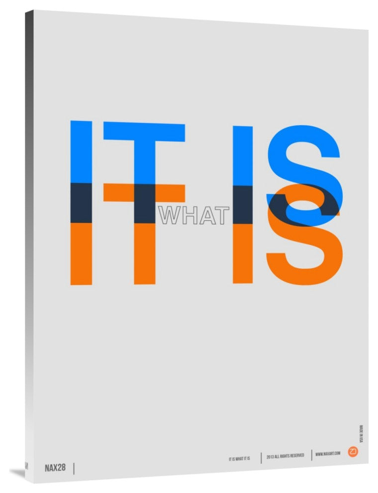 "It is what It is" Poster Fine Art Print