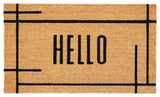 Calloway Mills Modern Natural Hello Doormat, 36x72